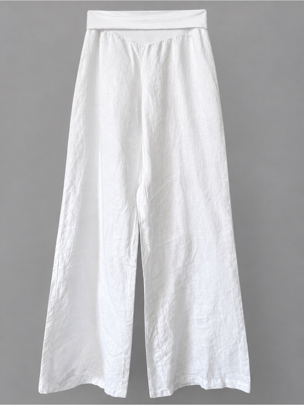 Jolie 100% Linen Pants white wide leg size M